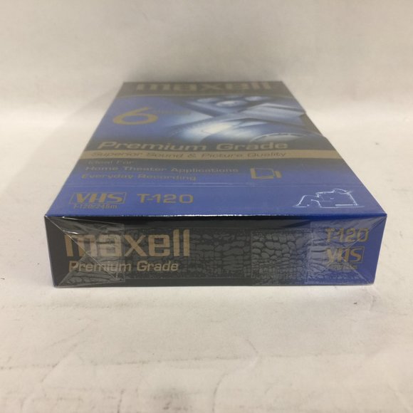 6 Maxell Videocassette Premium Grade VHS Tapes - Picture 5 of 5